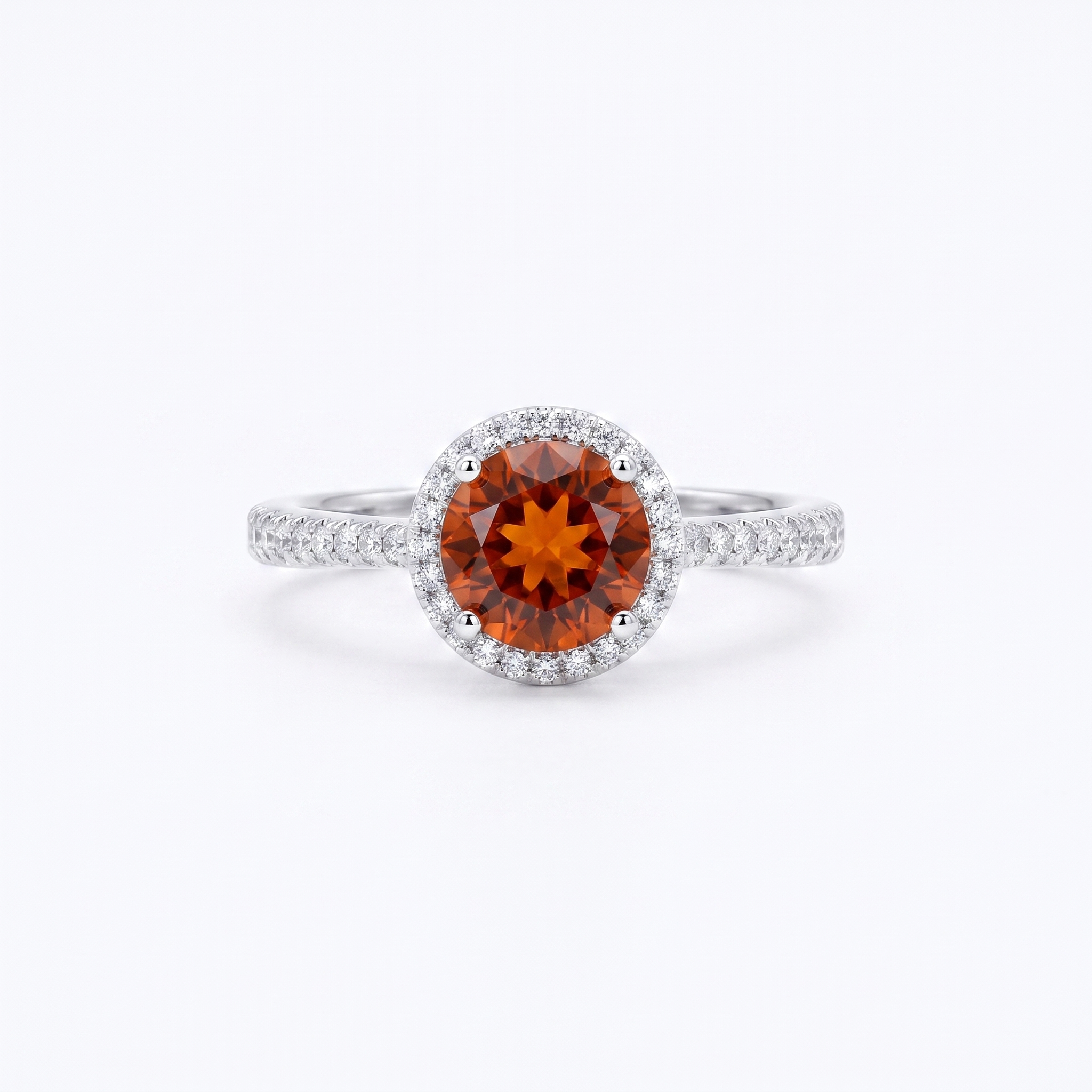 Ruby Halo Ring