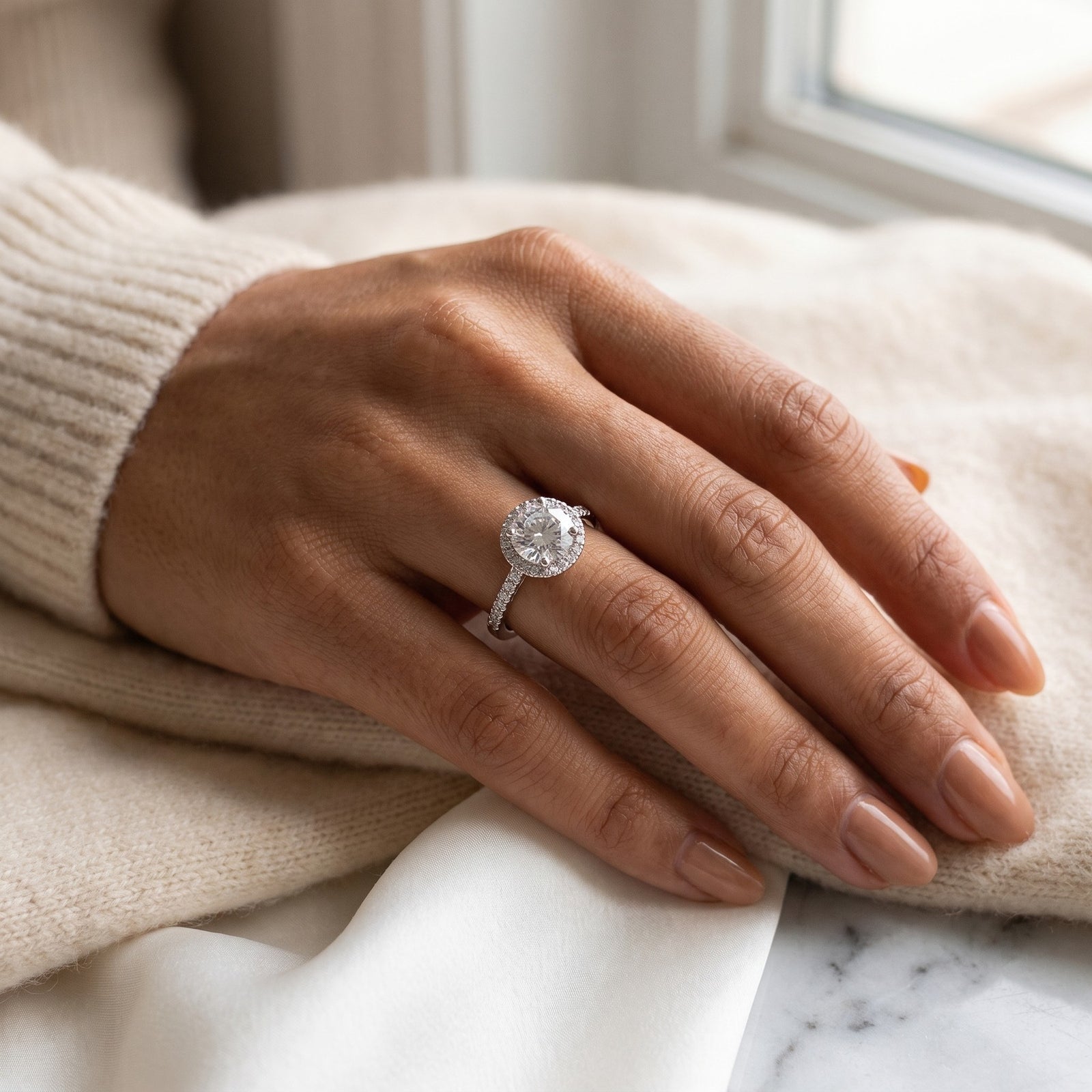 Celeste Halo Ring